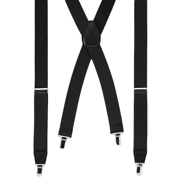 Wembley Solid Stretch Suspenders - Men, Black Product Image