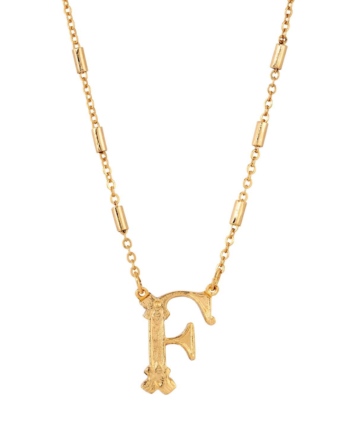 1928 Tone Initial W Pendant Necklace Product Image