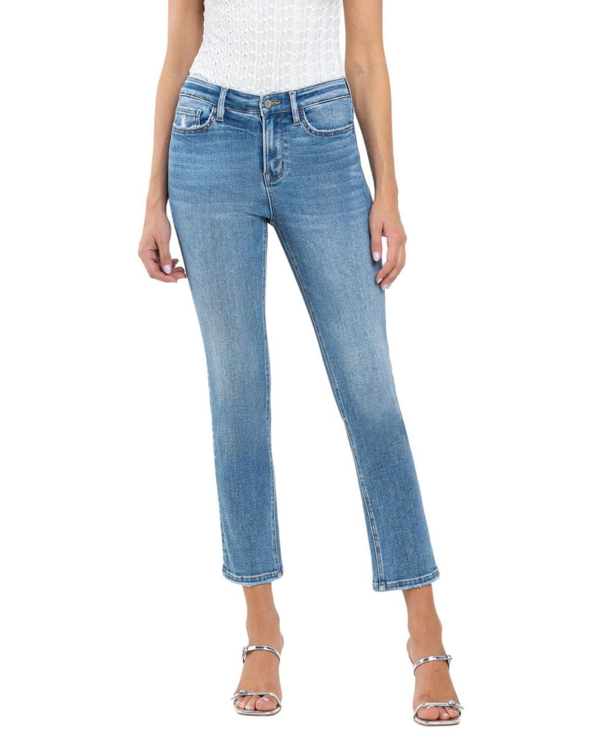 Vervet Womens High Rise Slim Straight Jeans Product Image