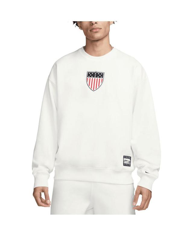 Nike Mens White Team Usa Solo Swoosh 1924 Pack Pullover Sweatshirt Product Image