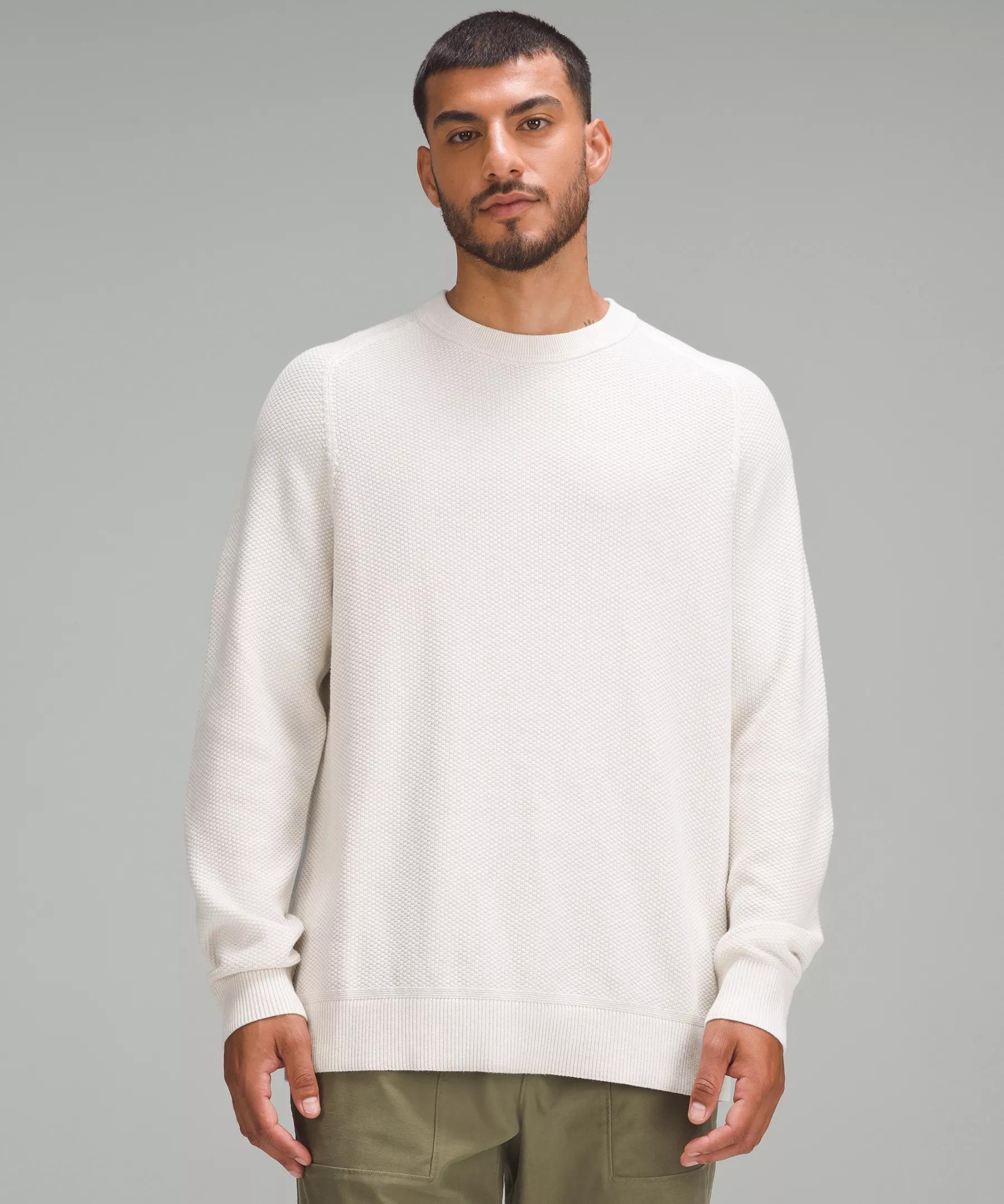 Textured Knit Crewneck Sweater Product Image