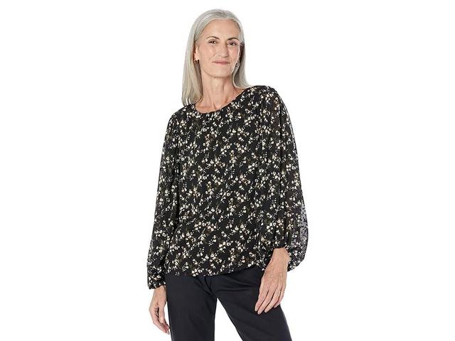 Vince Camuto Bloosan Crew Neck Blouse (Rich ) Women's Blouse Product Image