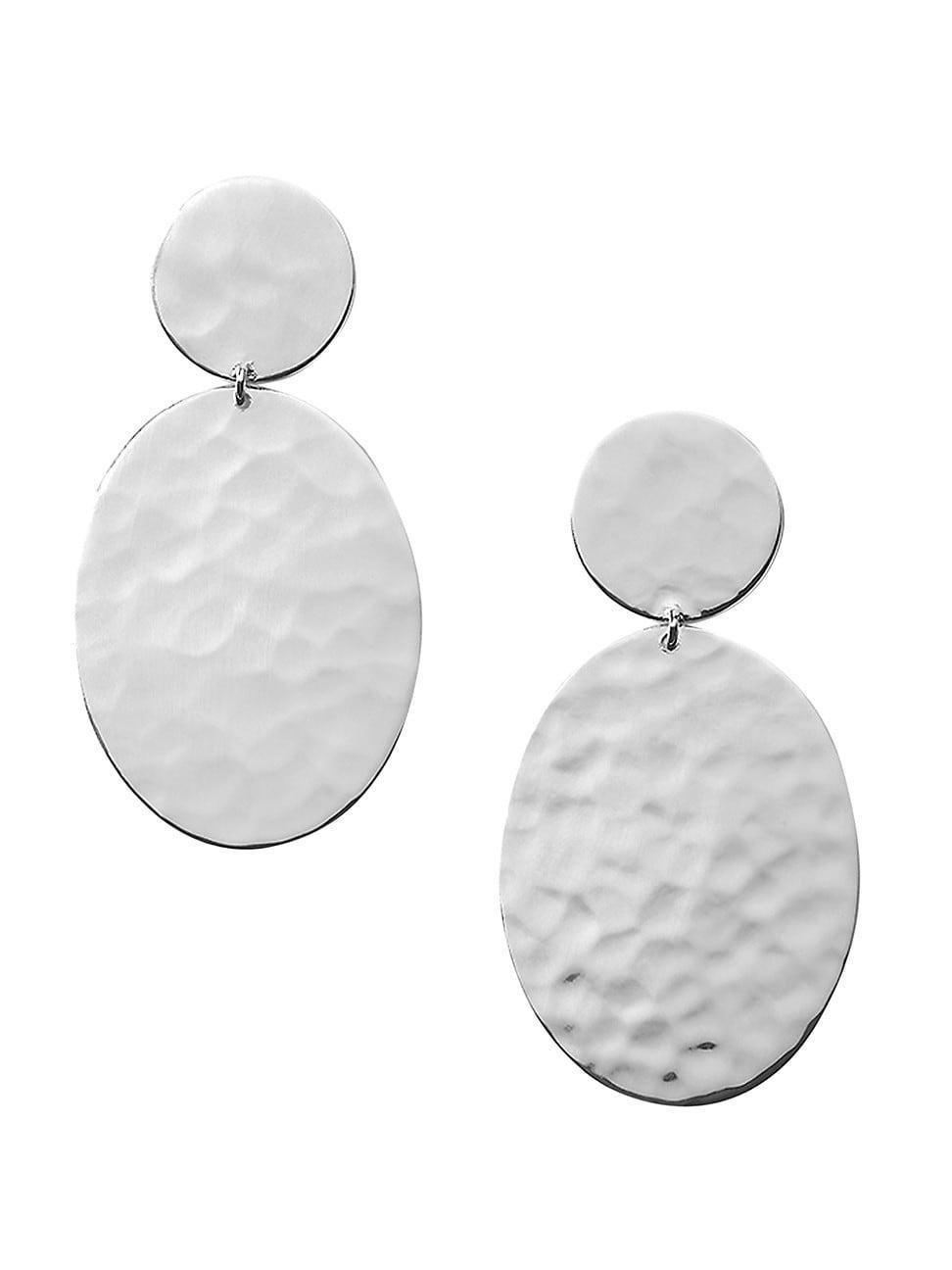 Ippolita Classico Crinkle Hammered Drop Earrings Product Image