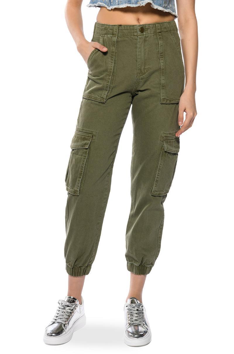 SIENNA STRETCH WAIST CARGO JOGGER Product Image