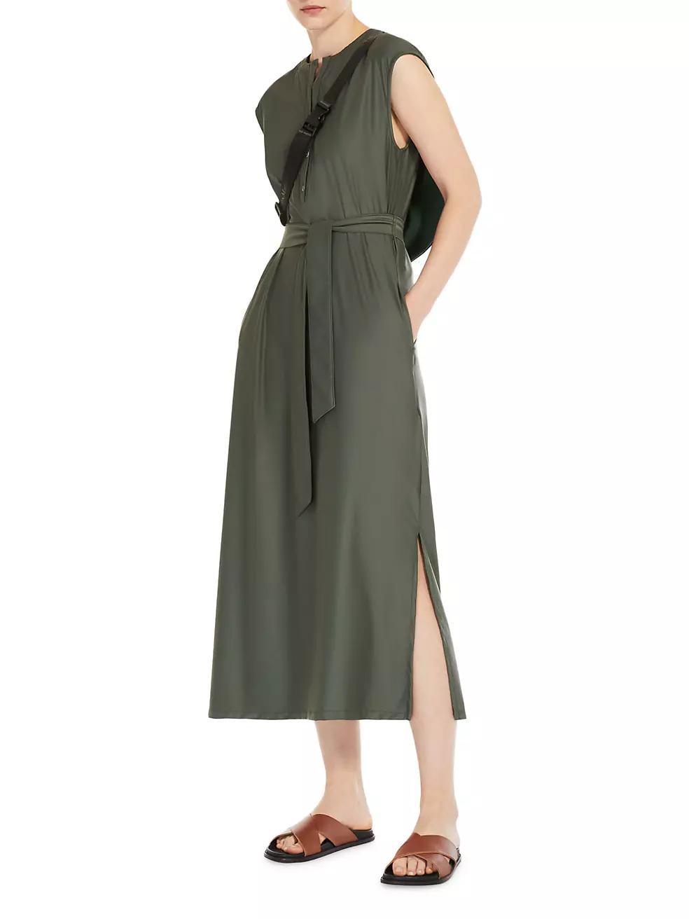 Megaton Jersey Belted Midi Dress Product Image