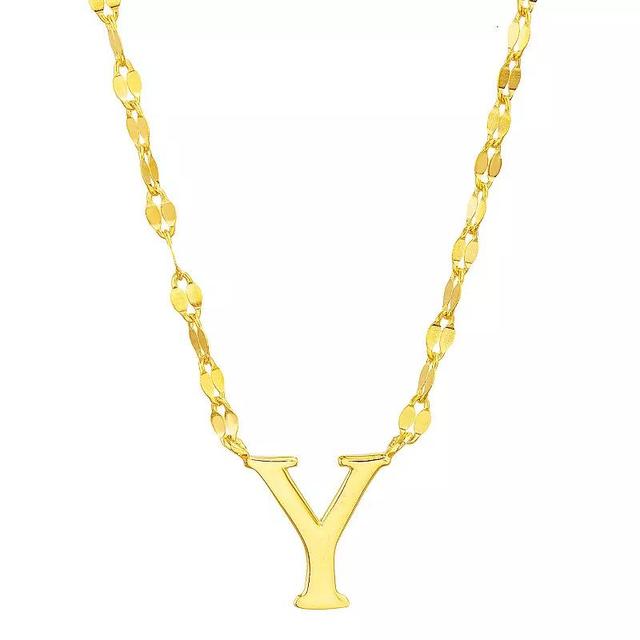 Paige Harper Initial Necklace, Womens Y Gold Tone Product Image