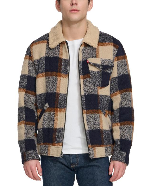 Mens Levis Wool Blended Depot Jacket with Sherpa Collar Product Image