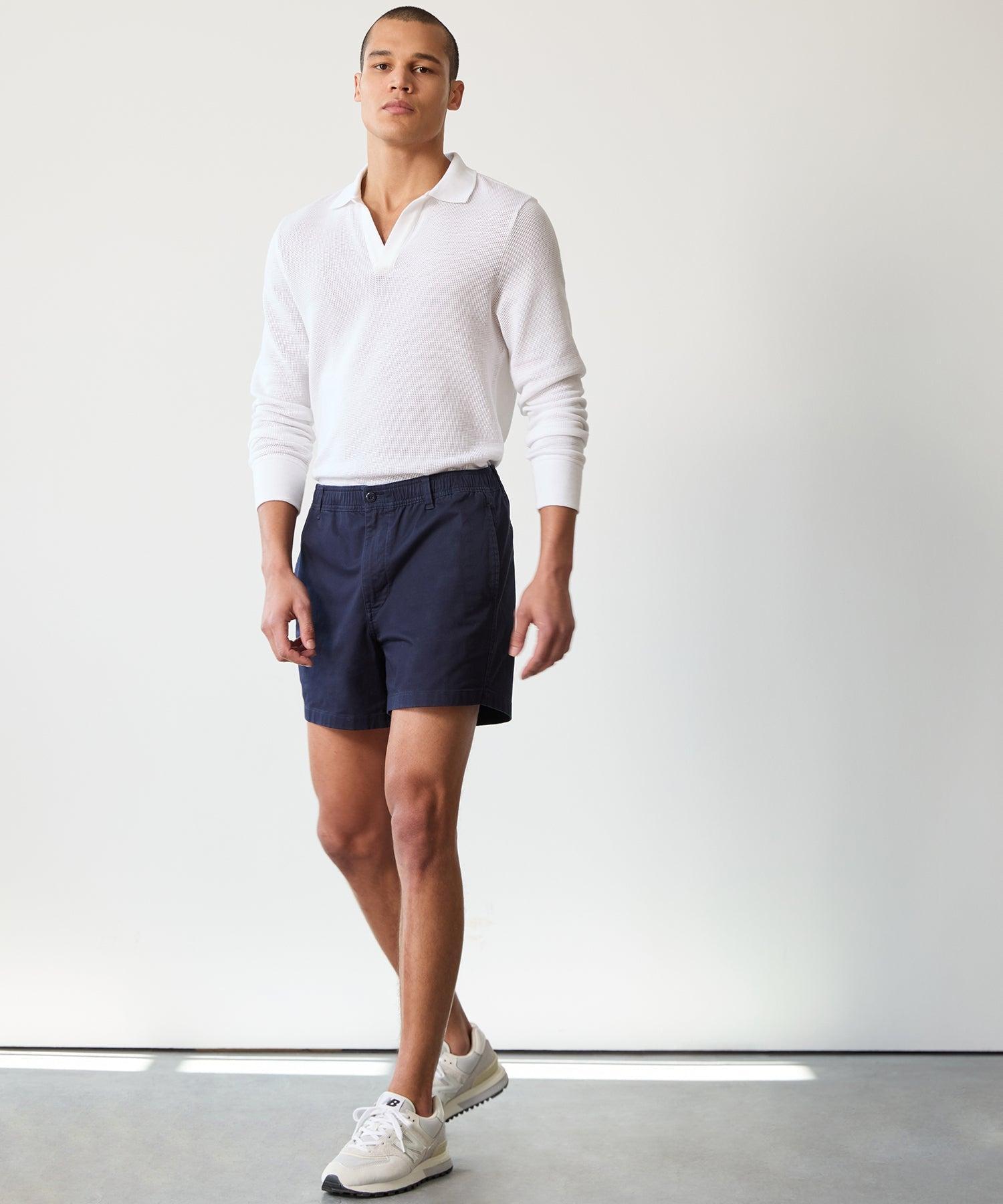 5" Cotton Beachcomber Short in Navy Product Image