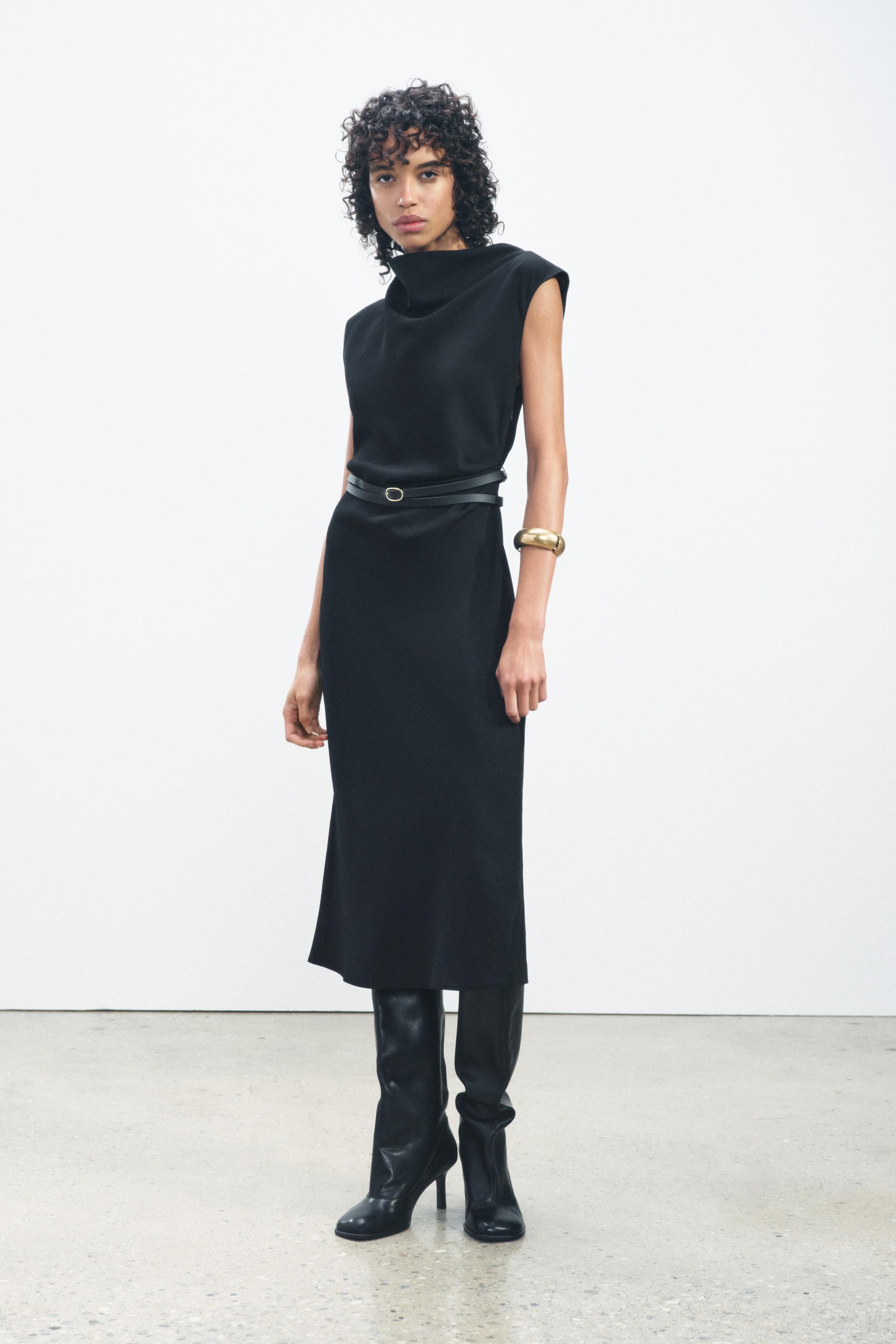 ZW COLLECTION BELTED MIDI DRESS Product Image