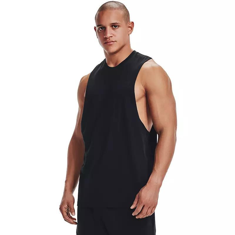 Under Armour Mens Sportstyle Left Chest Cut-off Sleeveless Top , Medium - Mens Athletic Performance Tops at Academy Sports Product Image