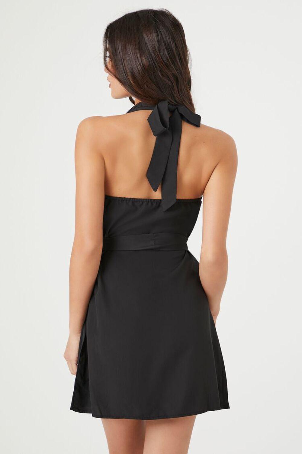 Tie-Waist Halter Mini Dress | Forever 21 Product Image