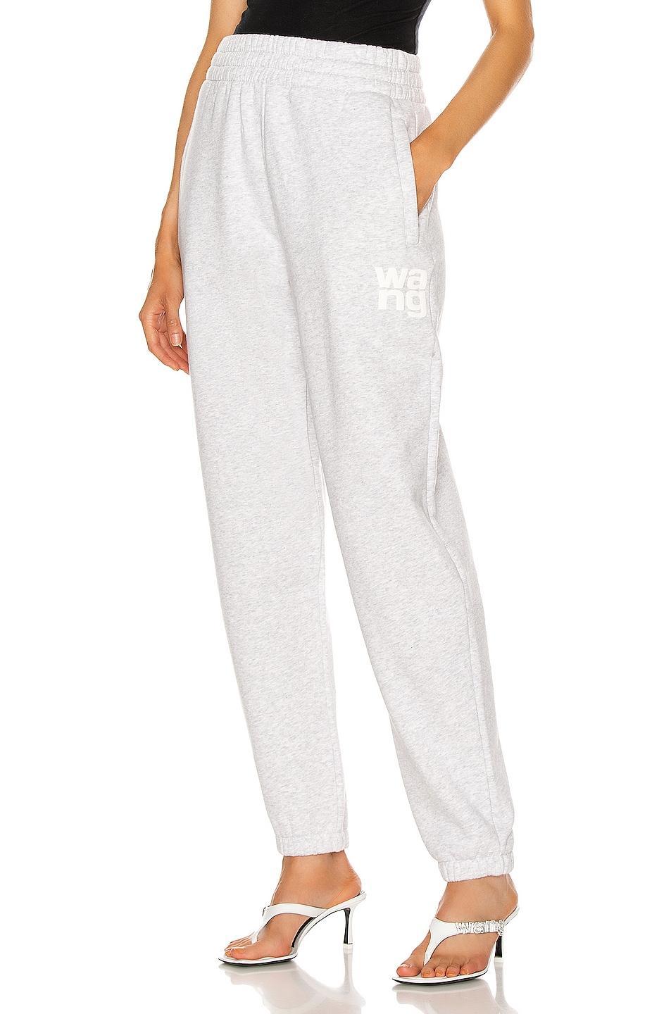 Alexander Wang Puff Logo Structured Terry Sweatpants Product Image