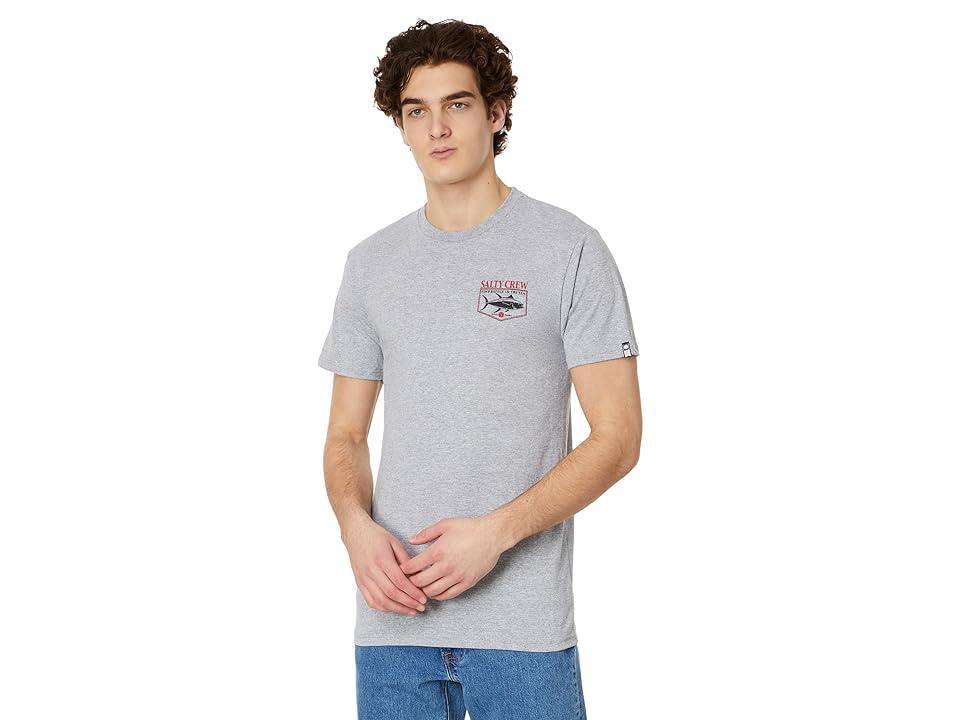 Salty Crew Angler Classic Short Sleeve Tee (Athletic Heather) Men's Clothing Product Image