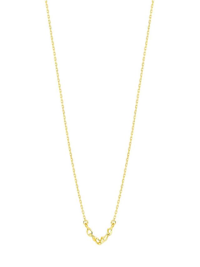 Womens Caria 18K-Gold-Plated Chain Necklace Product Image