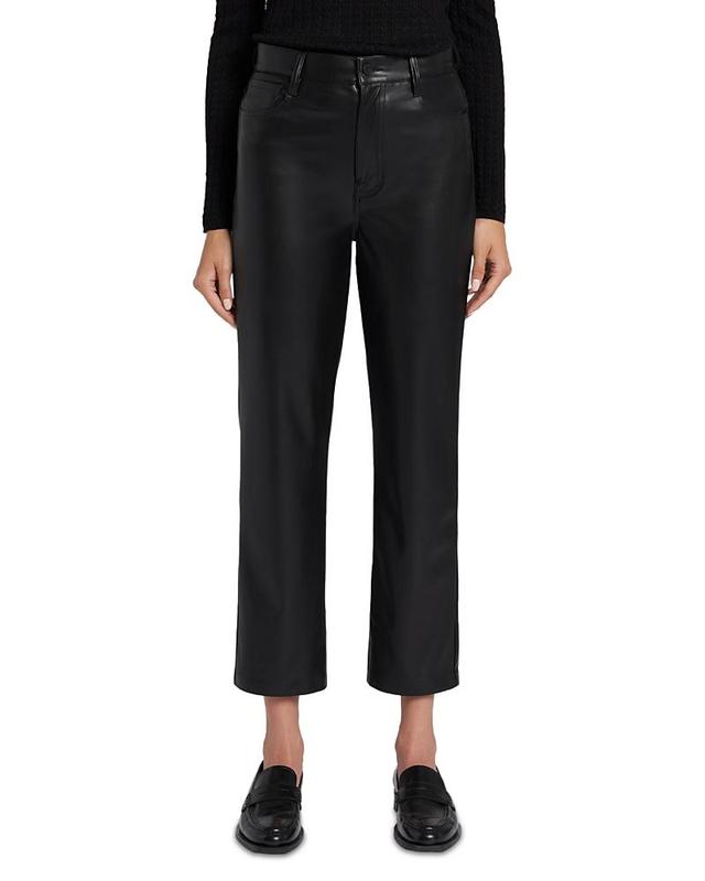 Womens Logan Stovepipe Faux Leather Straight-Leg Pants Product Image