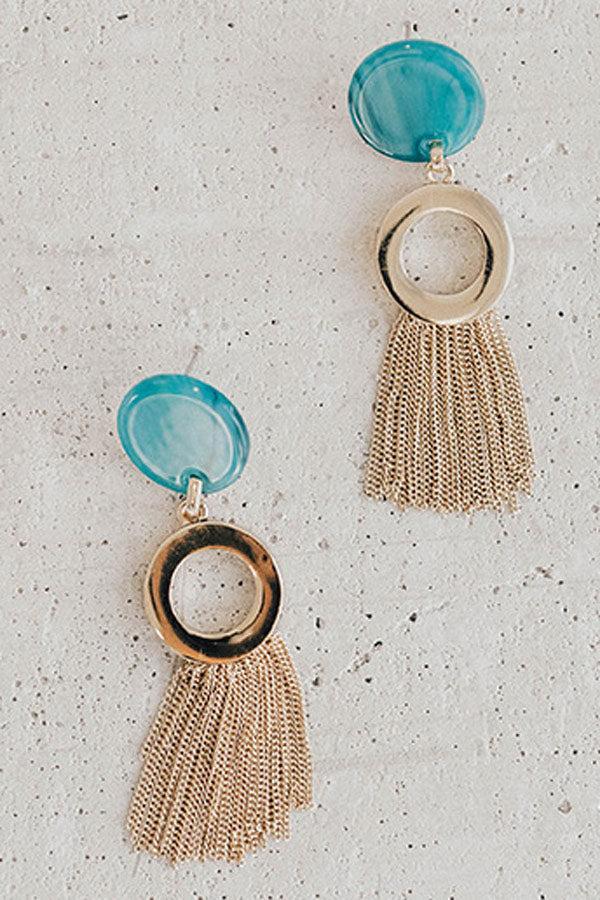 Best Dressed Earrings in Turquoise Product Image