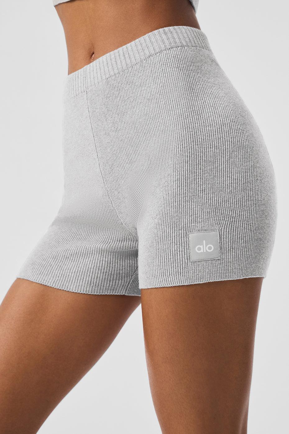 Scholar Knit High-Waist Short - Athletic Heather Grey Female Product Image