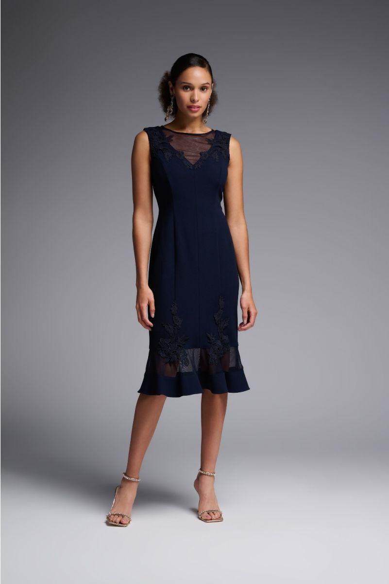 Mesh Detail Dress 231729 - Midnight Product Image