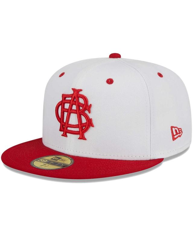 Mens New Era White Indianapolis Indians Theme Nights ABCs 59FIFTY Fitted Hat Product Image