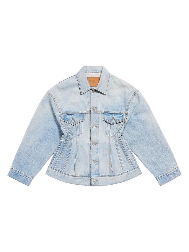 Womens Hourglass Denim Jacket Product Image