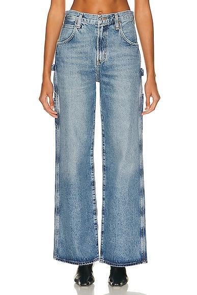 Womens Magda Carpenter Wide-Leg Jeans Product Image