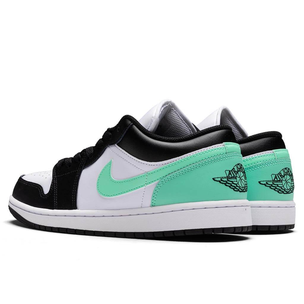 Air Jordan 1 Low - White/Black/Green Glow Male Product Image