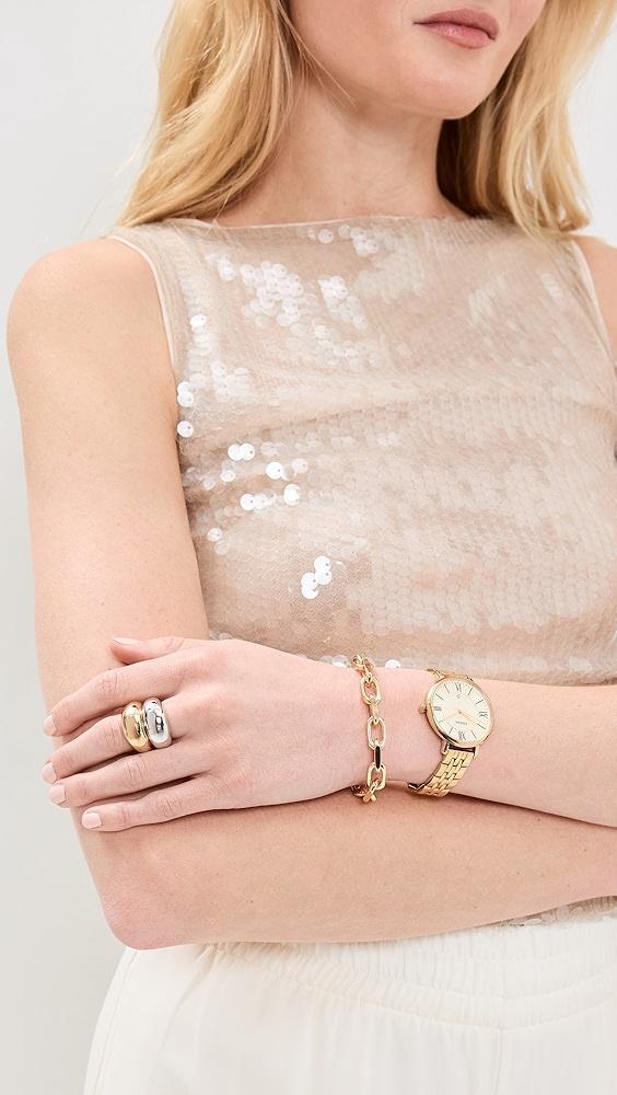 Timeless Pearly Set of Tube Rings | Shopbop Product Image