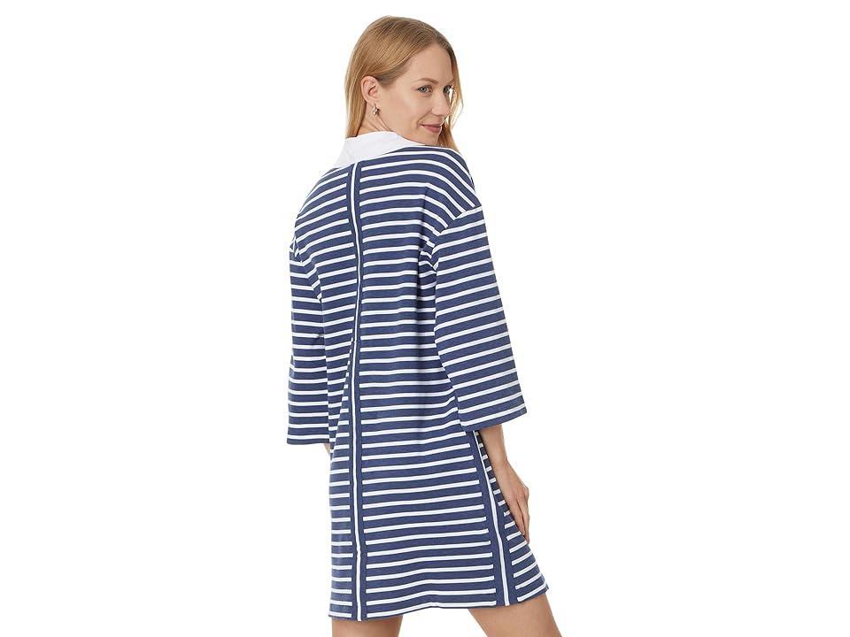 Tommy Bahama Jovanna Stripe 3/4 Sleeve Dress (Island Heather) Women's Dress Product Image