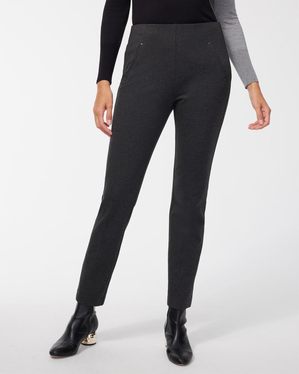 Chico's Women's Juliet Ponte Trim Detail Ankle Pants Product Image