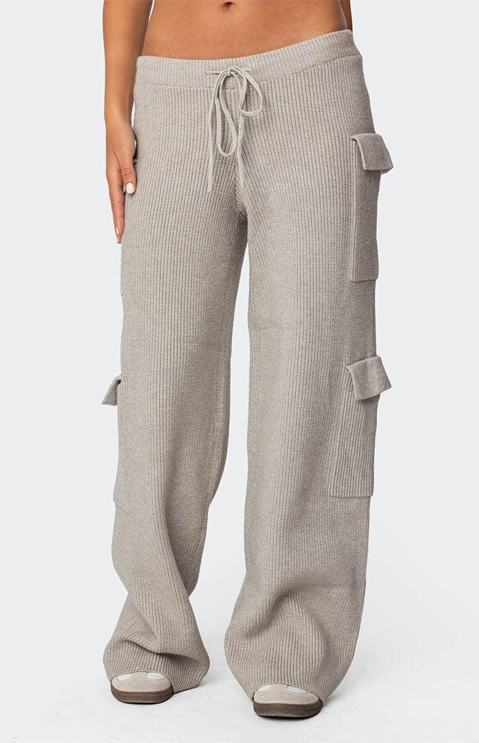 Edikted Women's Wynter Knit Cargo Pants Product Image