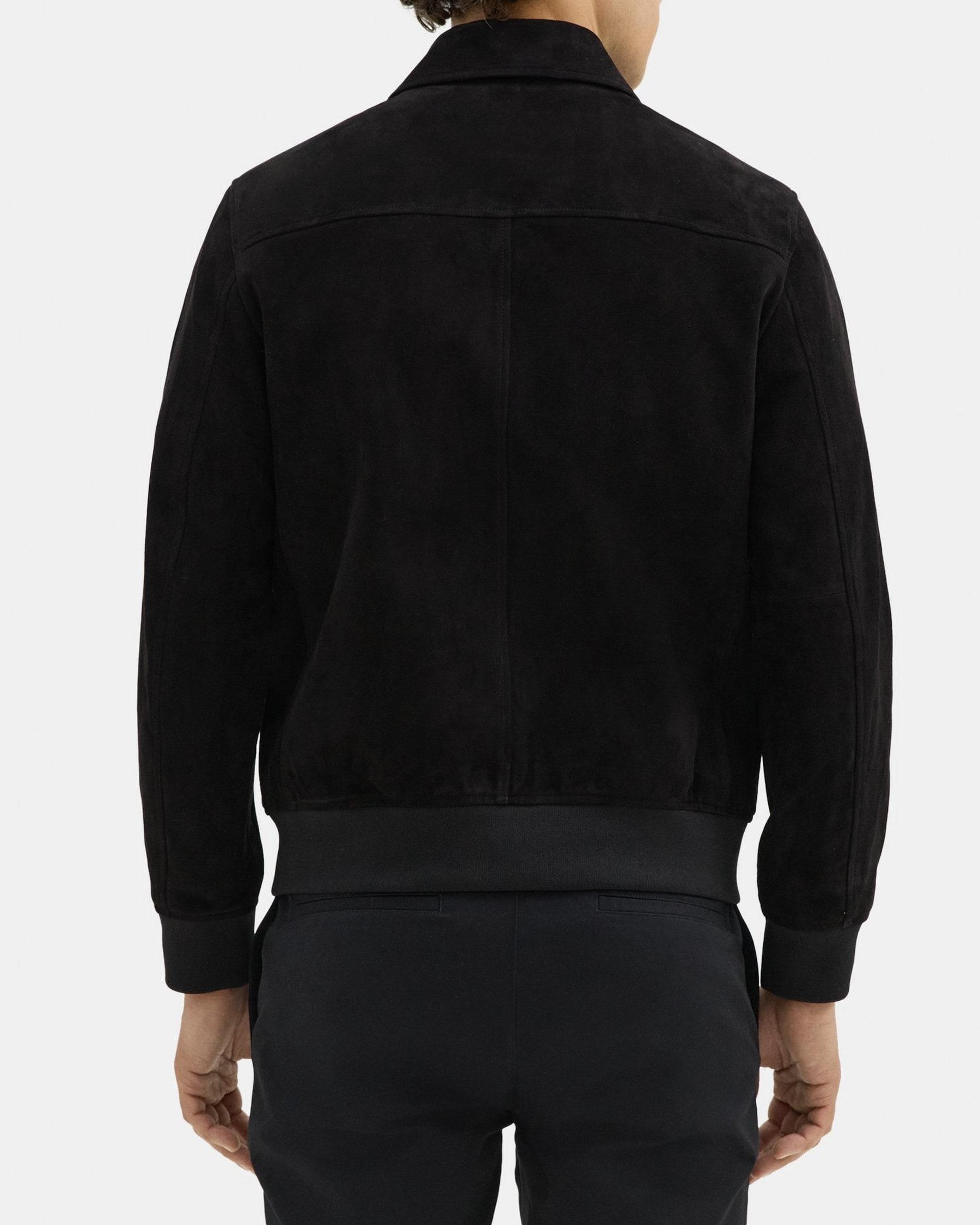 Zip Jacket in Suede Product Image