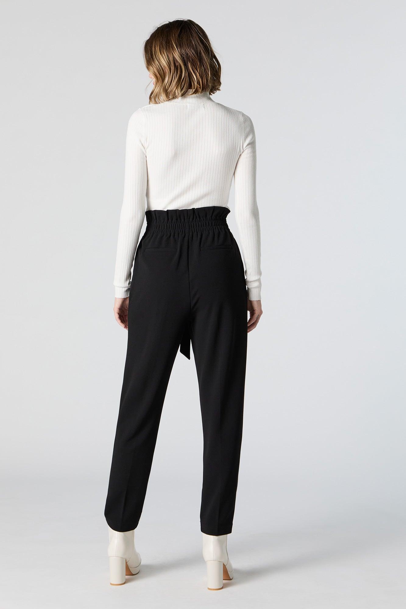 Crepe Paperbag Dress Pant Female Product Image