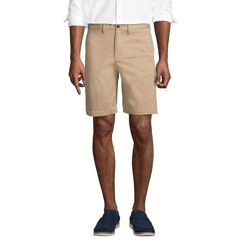 Big & Tall Lands End 9 Comfort-Waist Knockabout Chino Shorts, Mens Radiant Blue Product Image