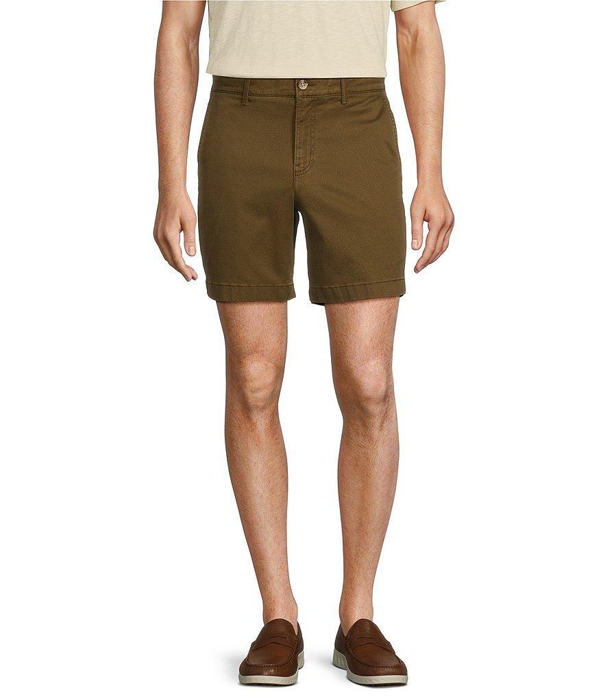 Roundtree & Yorke Casuals Tech Pocket Printed 7#double; Inseam Shorts Product Image