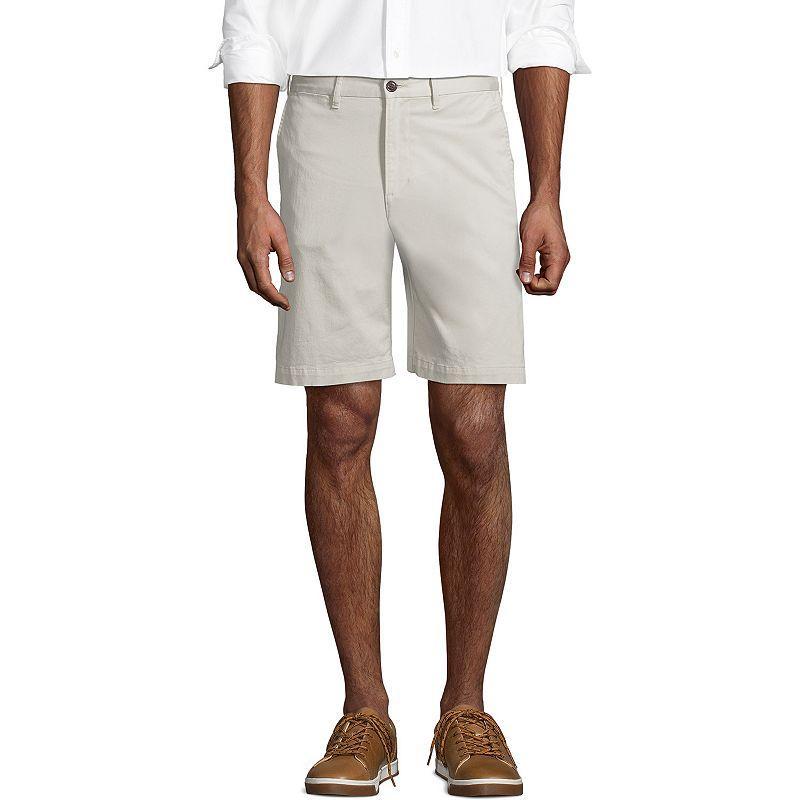 Mens Lands End Traditional-Fit Comfort-First 9-inch Knockabout Chino Shorts Grey Product Image