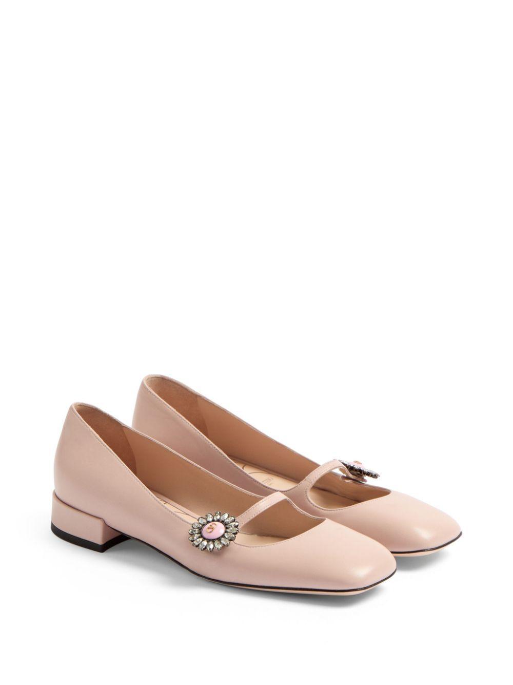 VALENTINO GARAVANI Preshoes Ballet Flats In Water Rosecrystalrosa Product Image