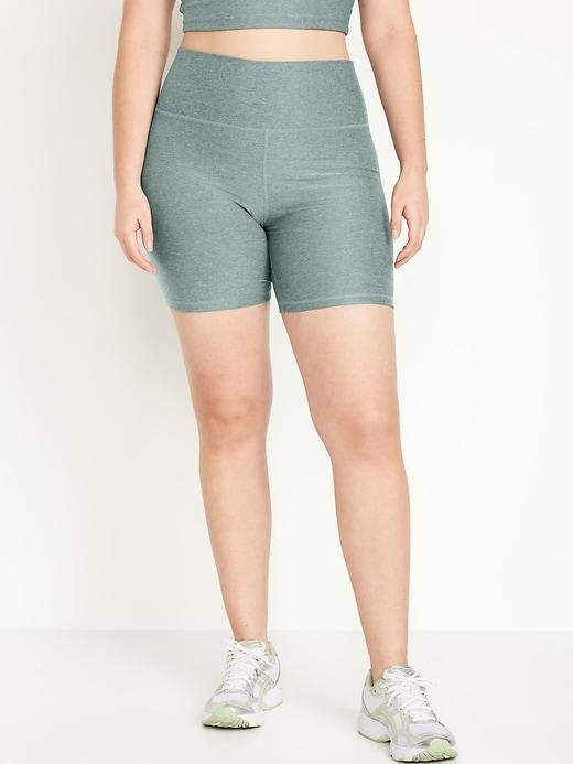 Extra High-Waisted CloudComfy Biker Shorts -- 6-inch inseam Product Image