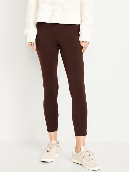 High-Waisted Side Pocket 7/8 Leggings Product Image