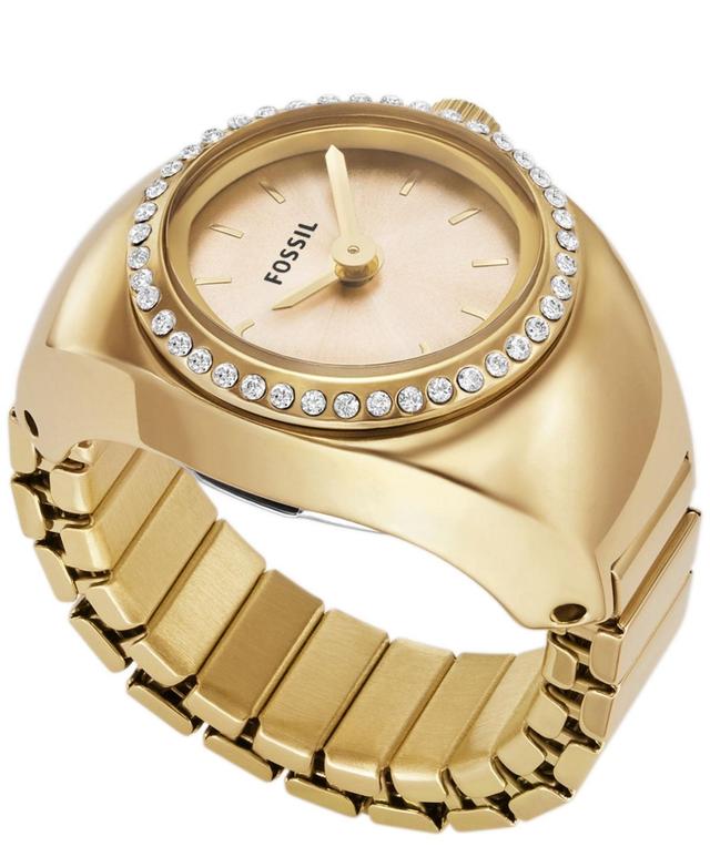 Fossil Womens Two-Hand Stainless Steel Ring Watch Product Image