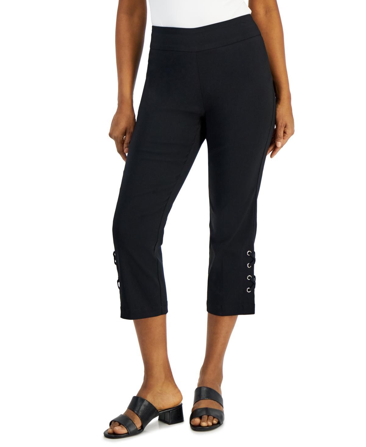 Jm Collection Womens Side Lace-Up Capri Pants, Created for Macys Product Image