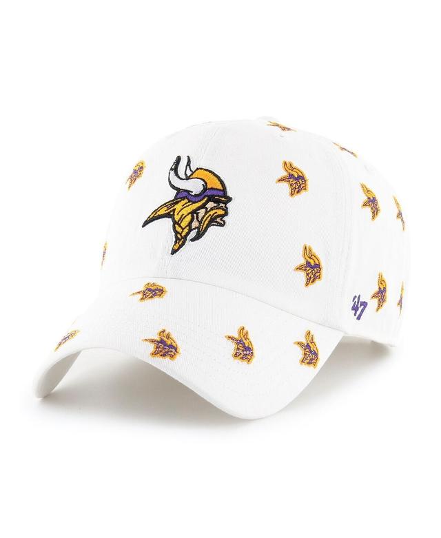 Womens 47 White Minnesota Vikings Confetti Clean Up Adjustable Hat Product Image