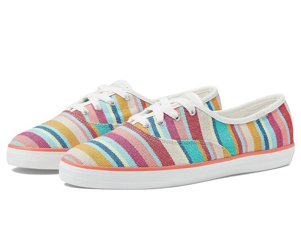 Keds Champion (Pink/Multi Stripe) Women's Lace up casual Shoes Product Image