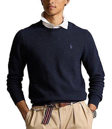 Polo Ralph Lauren Mens Textured Cotton Crewneck Sweater Product Image