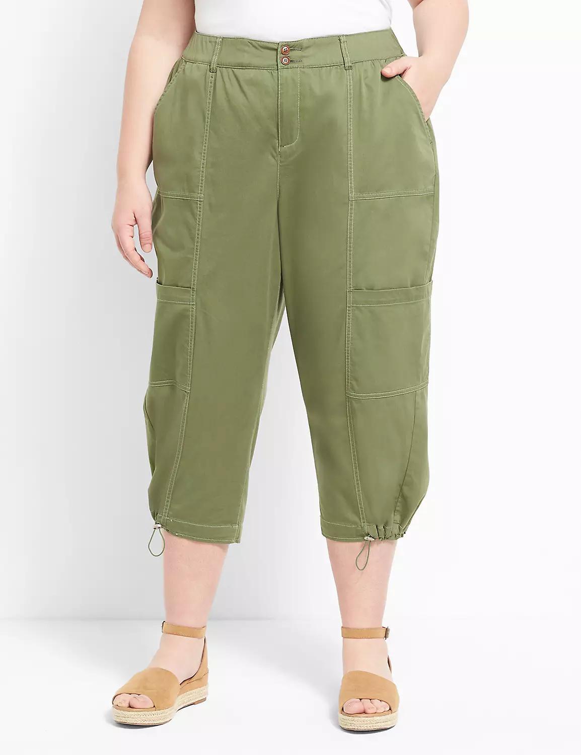 Soft Sateen Relaxed Capri Product Image