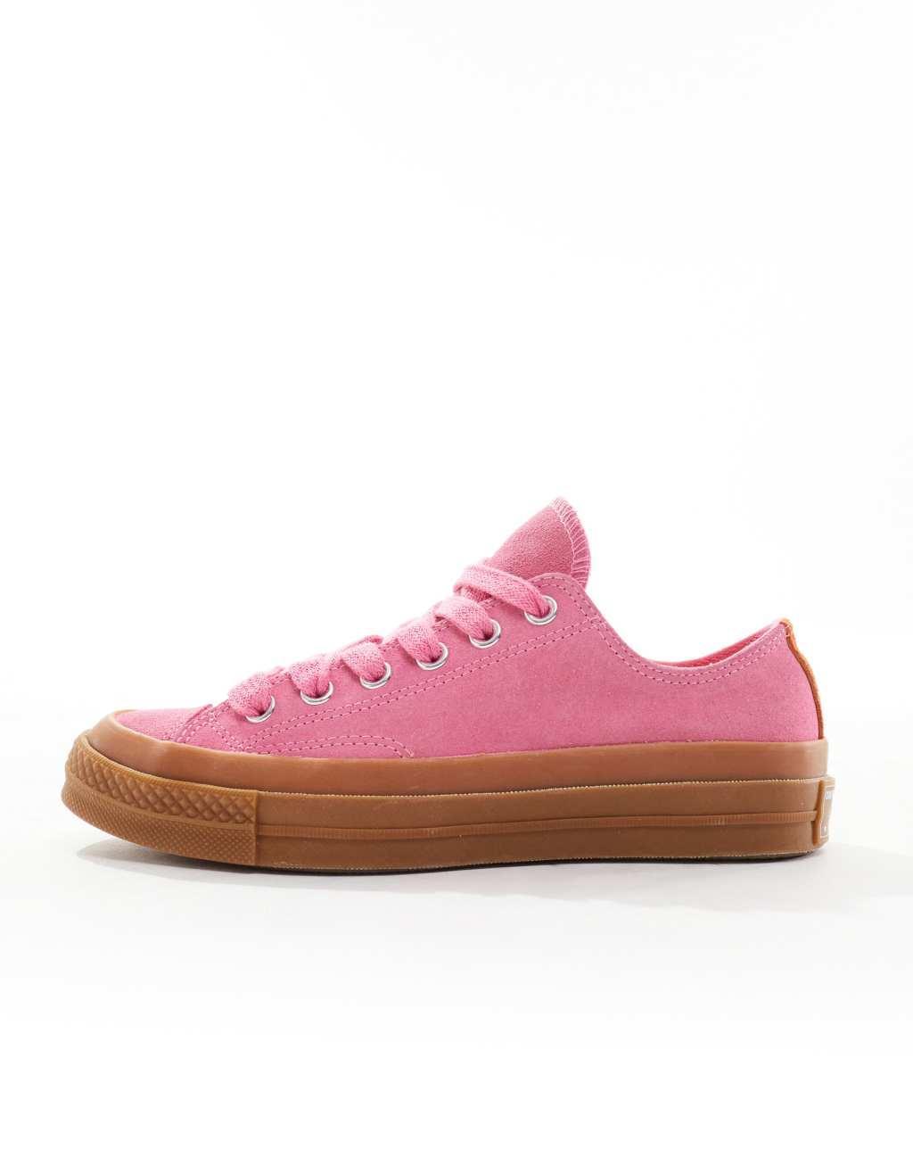 Converse Chuck 70 Ox sneakers in pink with gum soles Product Image