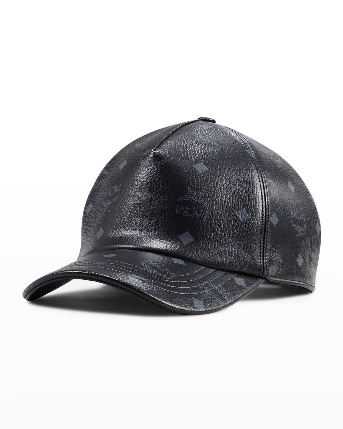 Mens Visetos Monogram Leather Baseball Cap Product Image