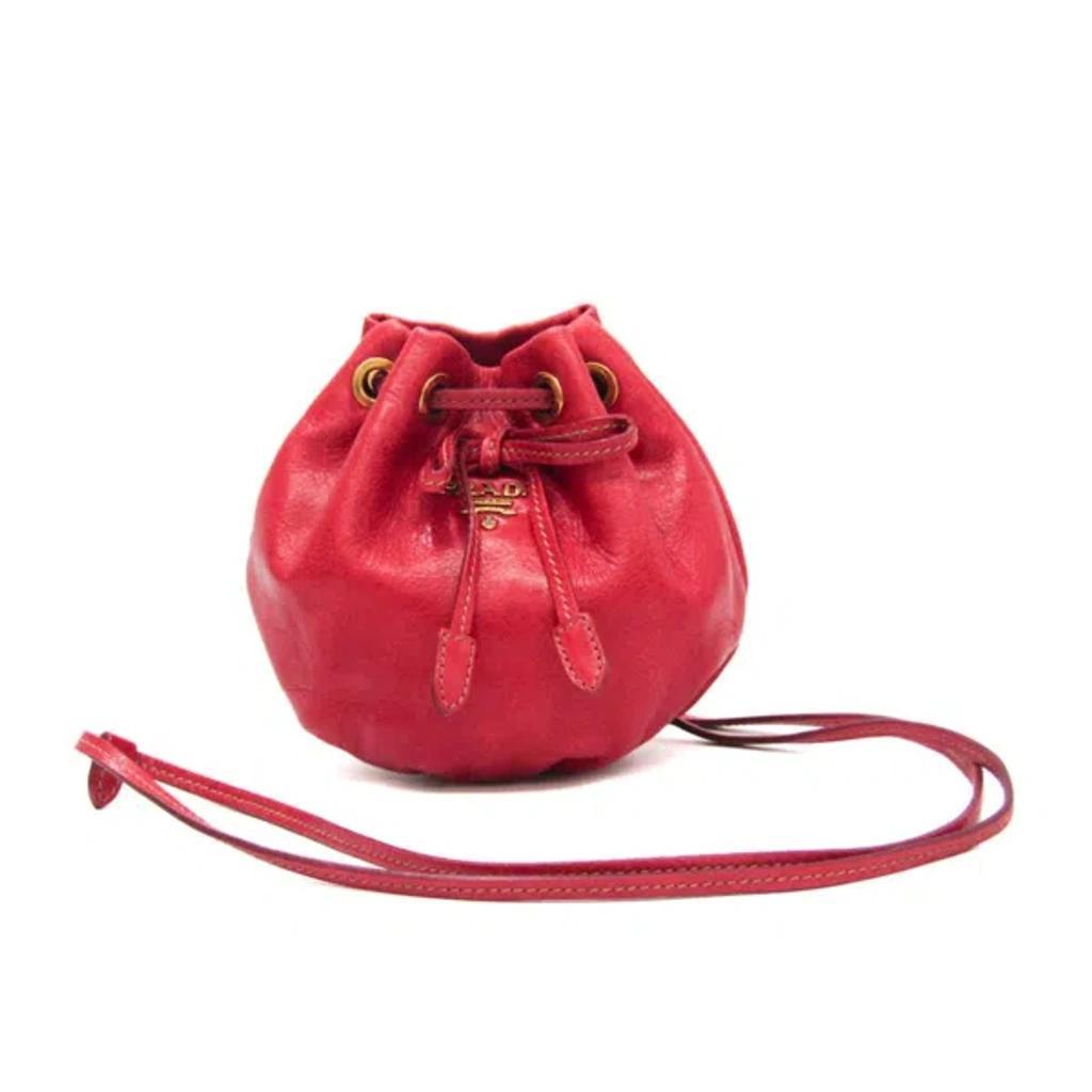 Saffiano Red Leather Clutch Bag () Product Image