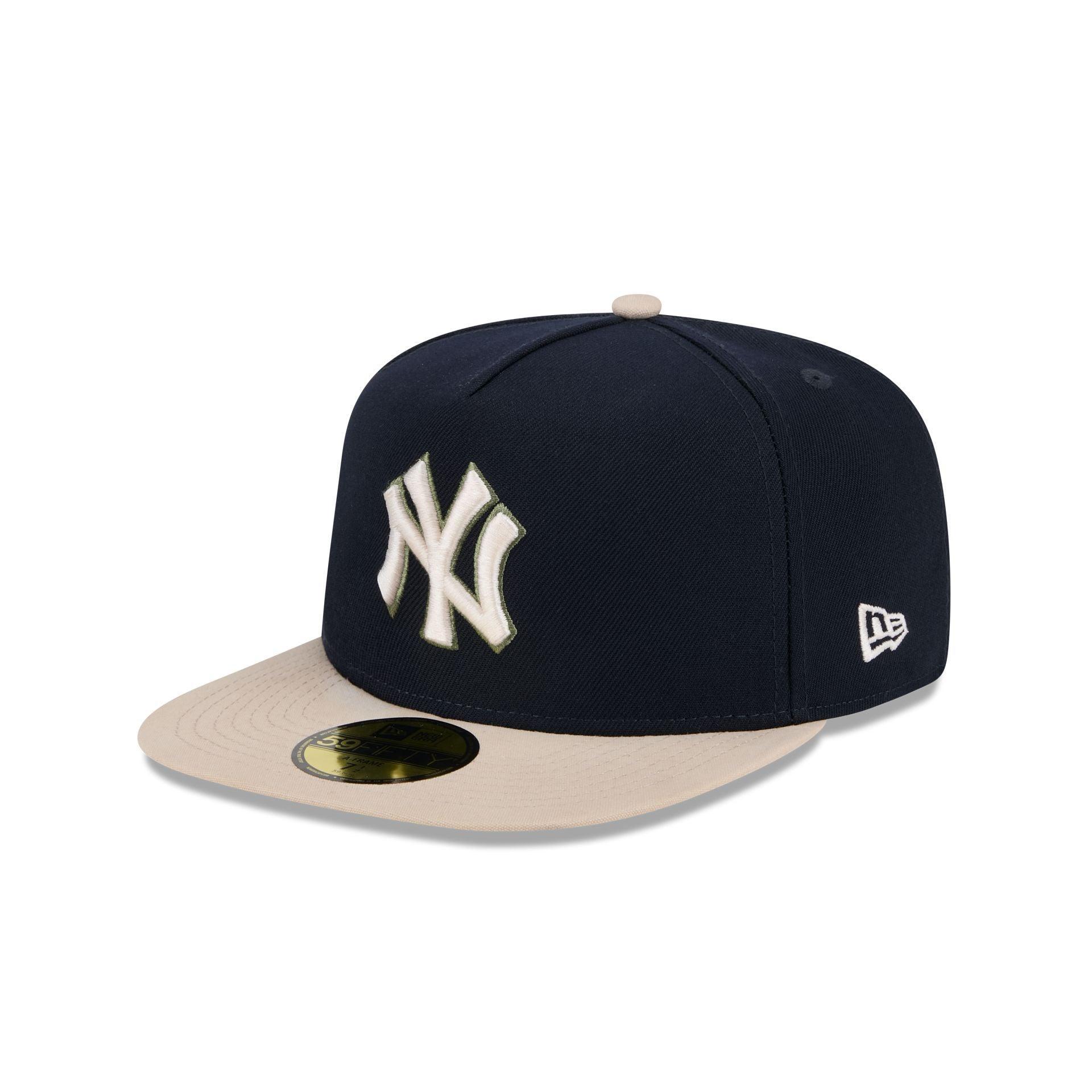 New York Yankees Canvas 59FIFTY A-Frame Fitted Hat Male Product Image