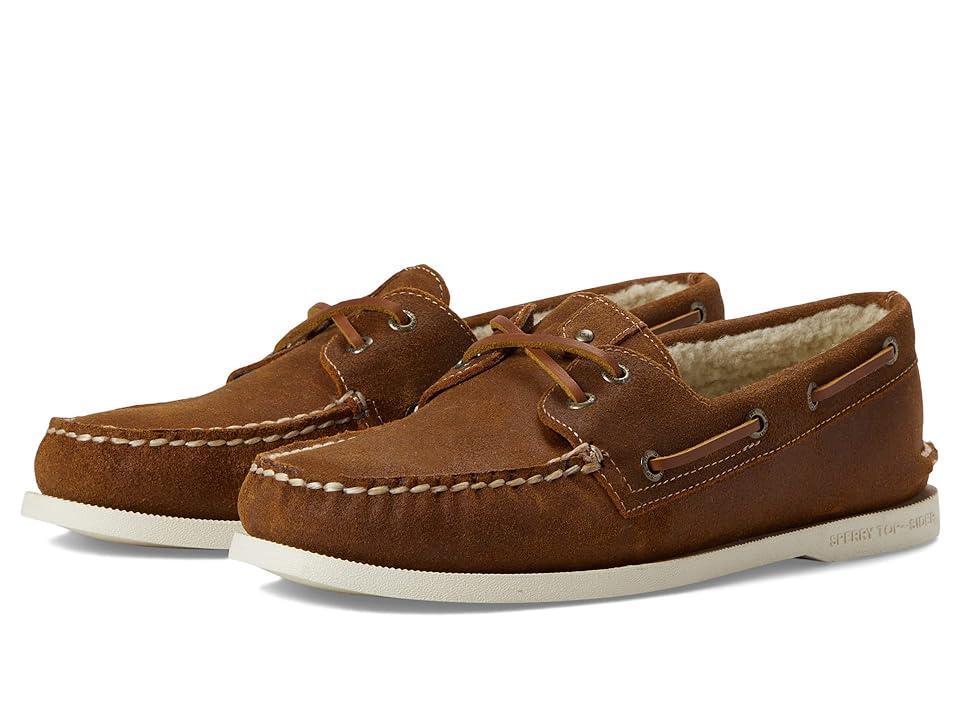 Sperry SeaCycled Lined Boat Shoe | Mens | Dark Tan | Size 12 | Boat Shoes | Slip-On Product Image