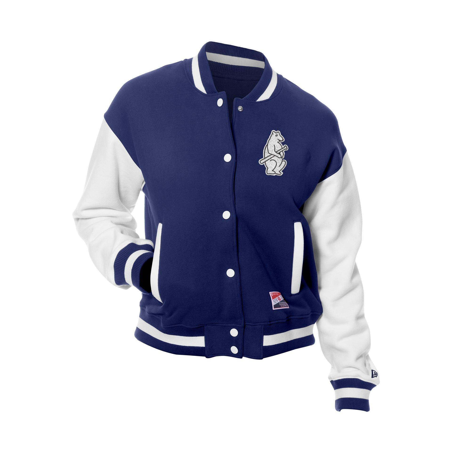 Chicago Cubs Throwback Fleece Women's Jacket Female Product Image